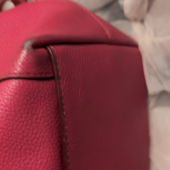 Coach Fuchsia Leather Hobo Bag - Picture 4 of 9